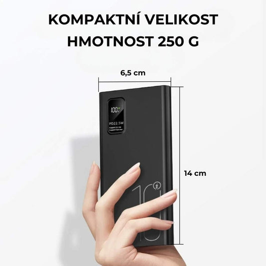Powerbanka 10 000 mAh s rychlým nabíjením - Glowfox.cz