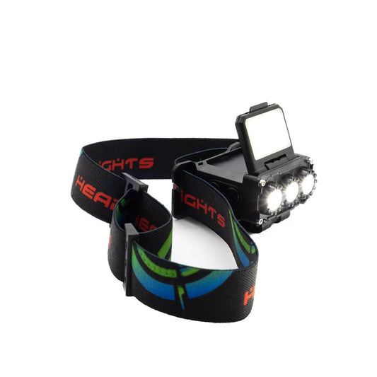 GLOWFOX nabíjecí čelovka Headmax cap s červeným světlem - Glowfox.cz