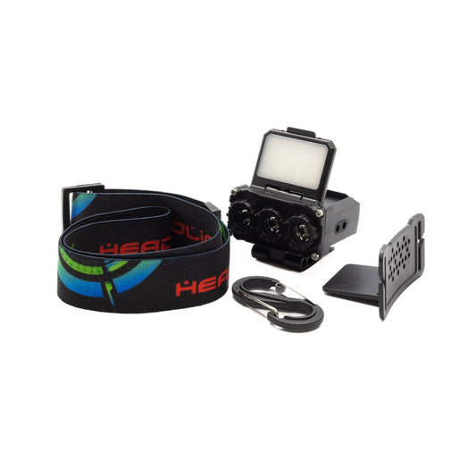 GLOWFOX nabíjecí čelovka Headmax cap s červeným světlem - Glowfox.cz